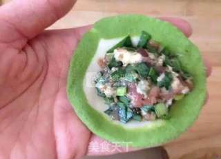 翡翠白菜水饺的做法步骤:6