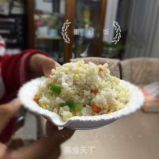 简单快捷的蛋炒饭的做法步骤:9