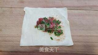 牛肉韭菜馄饨的做法步骤:3