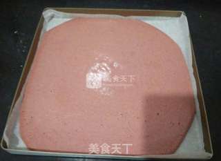 夹心红丝绒水果蛋糕的做法步骤:18