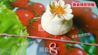 花样胡萝卜肉包的做法步骤:14
