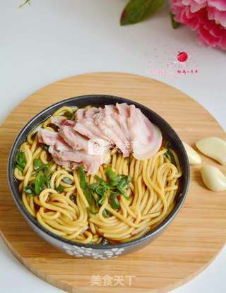 葱油羊肉拌面的做法步骤:14