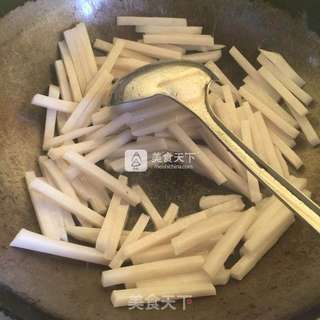 青菜炒年糕的做法步骤:5