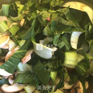 青菜炒年糕的做法步骤:7