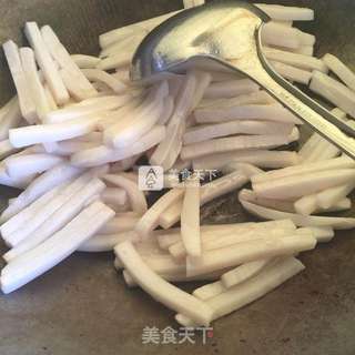 青菜炒年糕的做法步骤:6