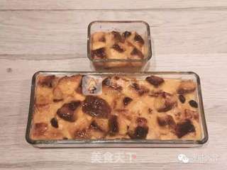 自创甜品——南瓜牛奶面包布丁的做法步骤:11