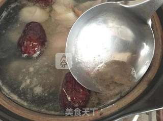 党参栗子鸡汤的做法步骤:6
