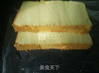 简易水果蛋糕的做法步骤:2