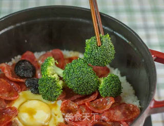 煲仔饭一厨作铸铁锅版的做法步骤:7