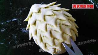 小刺猬菠菜汁肉包的做法步骤:10