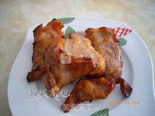 蜜汁猪颈肉的做法步骤:8