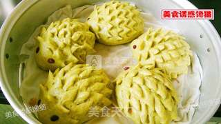 小刺猬菠菜汁肉包的做法步骤:13