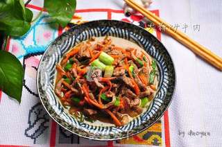 大蒜炒牛肉的做法步骤:10