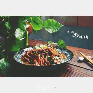 大蒜炒牛肉的做法步骤:9