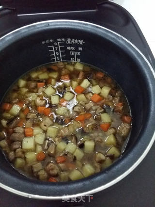 香菇什锦饭的做法步骤:10
