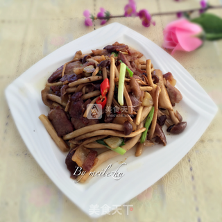 肉片茶树菇的做法步骤:11