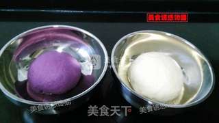 花式紫薯椰蓉卷的做法步骤:4
