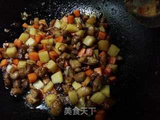 香菇什锦饭的做法步骤:6
