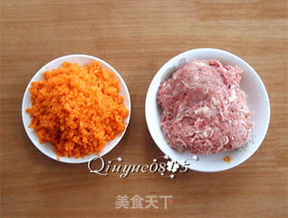 胡萝卜羊肉馅饺子的做法步骤:2