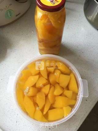 糖水黄桃的做法步骤:6