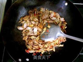 双椒爆鸡胗的做法步骤:5