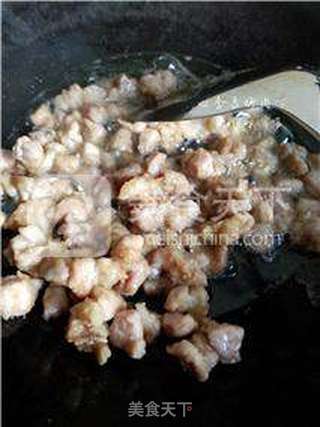 四季豆炒肉丁的做法步骤:4
