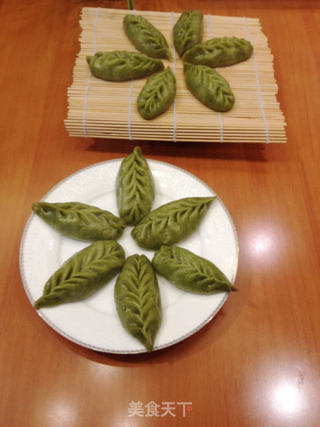 豆沙馅柳叶蒸饺的做法步骤:10