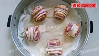 双色榨菜肉末卷的做法步骤:11