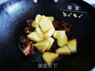 可乐菠萝烧排骨的做法步骤:6