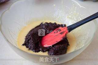 巧克力戚风蛋糕的做法步骤:6