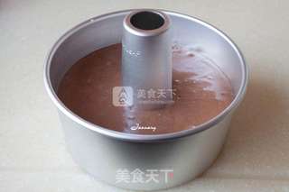 巧克力戚风蛋糕的做法步骤:10