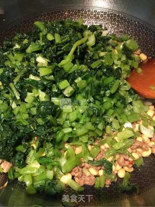 肉末黄豆雪里红的做法步骤:9