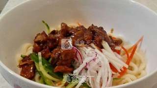 肉丁炸酱面的做法步骤：9
