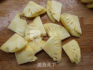 菠萝飘香【薄荷菠萝】的做法步骤:3