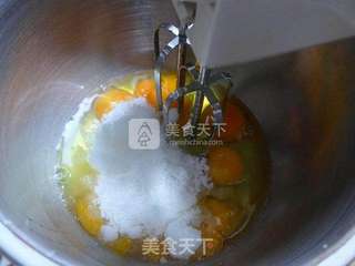 桂花海绵蛋糕的做法步骤：3