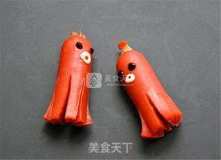 带馅儿的趣味饭团的做法步骤:2