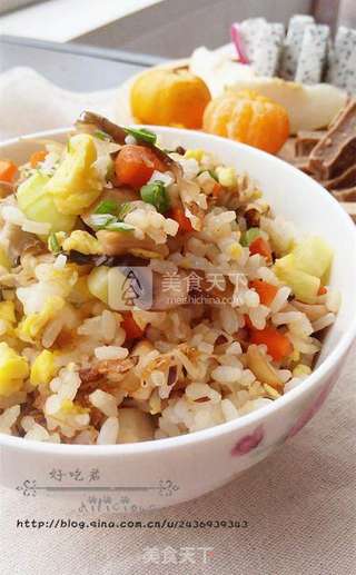菌菇什锦炒饭的做法步骤:19