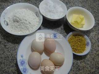 桂花海绵蛋糕的做法步骤：1