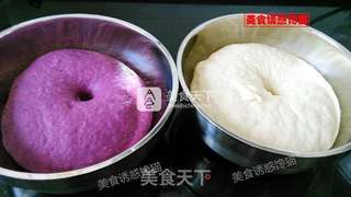 鱼儿南瓜紫薯包的做法步骤：4