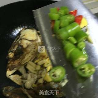家常红烧鱼头的做法步骤:7
