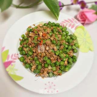 豌豆炒肉末的做法步骤:11