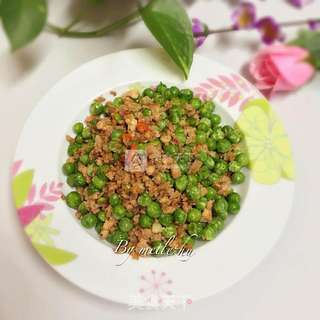 豌豆炒肉末的做法步骤:12
