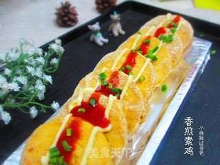 香煎素鸡的做法步骤:7