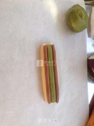 熊猫抹茶可可饼干的做法步骤:18