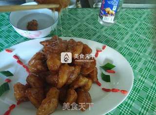 拔丝雪梨的做法步骤:10