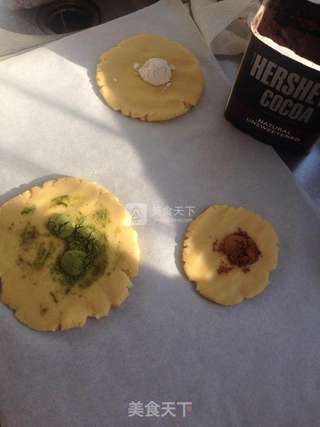 熊猫抹茶可可饼干的做法步骤:11