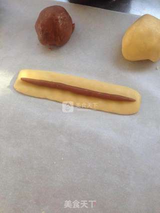 熊猫抹茶可可饼干的做法步骤:14
