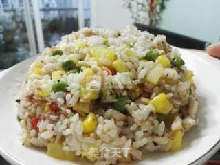 花花炒饭——有菠萝的炒饭哦的做法步骤:11