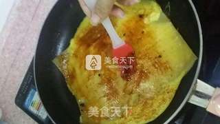 培根烤冷面片的做法步骤:4