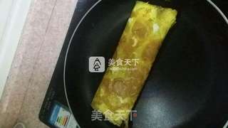 培根烤冷面片的做法步骤:6